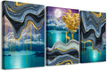 Canvas Wall Art for Bedroom Wall Decor for Living Room Modern Bathroom Canvas Art Kitchen Green Abstract Pictures Artwork Wall Paintings Decor Ready to Hang Room Home Decorations 12" X 16" 3 Pieces