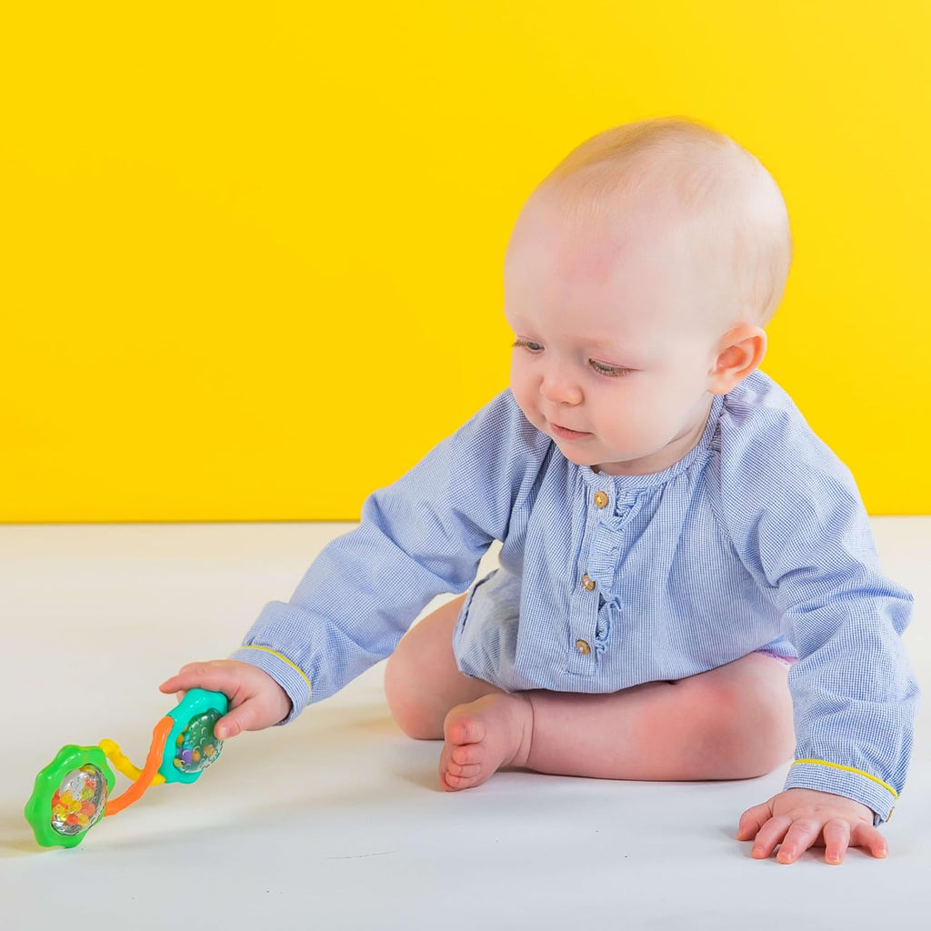 Rattle & Shake Barbell Toy, Ages 3 Months and up Green