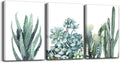 Canvas Wall Art for Living Room Bathroom Wall Decor for Bedroom Kitchen Artwork Canvas Prints Green Plant Flowers Painting 20" X 28" 3 Pieces Modern Framed Office Home Decorations Family Picture